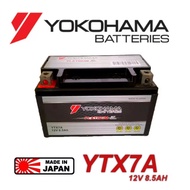 YTX7A YTZ7 BATTERY GEL YOKOHAMA ( MAINTENANCE FREE )HONDA ICON KARISMA ELIT SYM POWER JET 125 VF3185 VR125 CBR250 MOMO