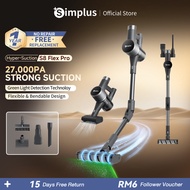 Simplus Cordless Vacuum Cleaner | 27,000Pa Suction Power |Green Light | 1.08kg Lightweight |Hyper Su
