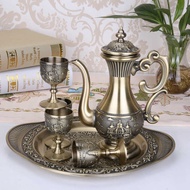 Wine Set Antique Sake Jug Household Glass Spirits Ancient Wine Set Goblet Chinese Style Palace Wine 