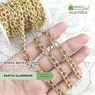 [ 1 METER ] ALUMINUM CHAIN 9 MM x 1.5 MM / BAG CHAIN / NECKLACE CHAIN