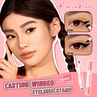 READY STOCK【3-day delivery】PINKFLASH InstantShape Lasting Wingled Eyeliner Stamp 2-in-1 High Pigment