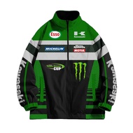 Kawasaki Ninja Motorcycle Jacket Off-Road Motorcycle Kawasaki Fleet Jacket Unisex Cycling Jacket Win