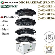 🚗 PAD BREK CAKERA PROGANTI PERODUA BRAKE PAD (04465-20R01)(04465-46R02)(04465-54R03)(04465-54R10) MY