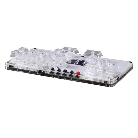 L06A-Mustfun Hitbox Controller Mini Leverless Arcade Stick Controller For PC/PS3/PS4/Switch And Figh