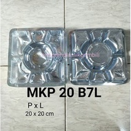 Mika box 20x20 contains 50 pcs of plastic mica box MKP 20 B7L