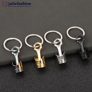 JULIEFASHION Car Creative Engine Piston Keychain Car Keychain Pendant Simple Motorcycle Piston Penda