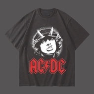 AC/DC BAND T-SHIRT VINTAGE STYLE OVERSIZE TEE AC/DC BAND T-SHIRT