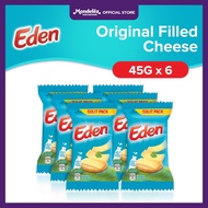 Eden Original Sulit Pack - Filled Cheese 45g with Milk Vitamins A B2 and Calcium (Set of 6)