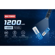 XTAR 14500 [1200 mAh] Li-ion Rechargeable Battery