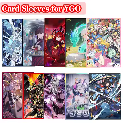 50PCS 63x90mm 16 Styles Anime Card Sleeve for YGO Game Cards Collection Player's Favorite Cartoon Sl