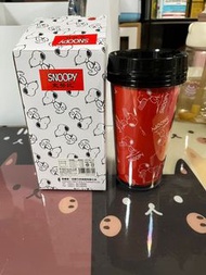 Snoopy 雙層膠保溫杯