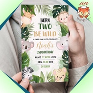 Animals INVITATION 2-17 BIRTHDAY