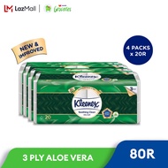 [CARTON] KLEENEX ULTRA SOFT SOOTHING CLEAN TOILET TISSUE - 3PLY (4 PACKS X 20 ROLLS)