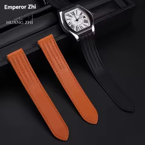 For Cartier ROADSTER W6206018 W6206017 Men's Nylon Watchband Quick Release Women Leather Watch Strap