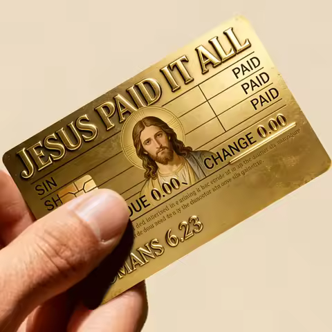 Jesus Paid It All Romans Key Card Skin Sticker for Credit Debit Cards And Transit Passes Christian R