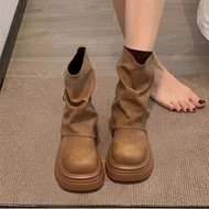 (เกรดA)One for all พร้อมส่งจากไทย (แนะนำ+1ไซส์ค่ะ)รองเท้าบูทมาร์ตินหุ้มข้อ TX628 สไตล์อังกฤษ พื้นหนา