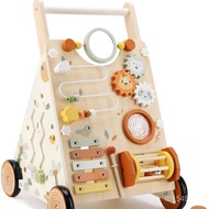 Trolley Month Wooden 6-12 Boy Baby with Wheels Walker Walker Toy Shop Montessori Baby SKWQ