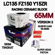 LEO BLOCK LC135 Y15 RACING BLOCK 60MM 63MM 65MM V4 LEO BLOCK LC135