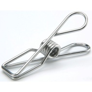 ((K950) Royal Stainless Steel Clip-6pcs/Set~Made In Taiwan 304 Clip One-Piece Clothespin Universal