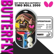 Butterfly Timo Boll Ping Pong Bat + 2 ITTF Approved Balls FLOriginal