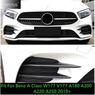Car Accessories Front Bumper Fog Lights Lamp Grille Eyebrow Cover Trim For Benz A Class W177 V177 A1