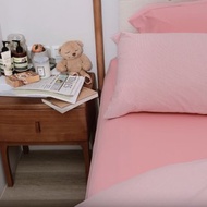 不可退換 /減壓/可機洗/抗皺/雙人床包-多色