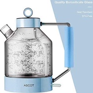 Electric Kettle Ascot Glass Electric Tea Kettle 1.7L 1500W Retro Te