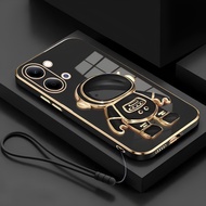 Vivo Y05 Softcase Astronaut Stand Casing Free Mobile Phone LanyardTALI