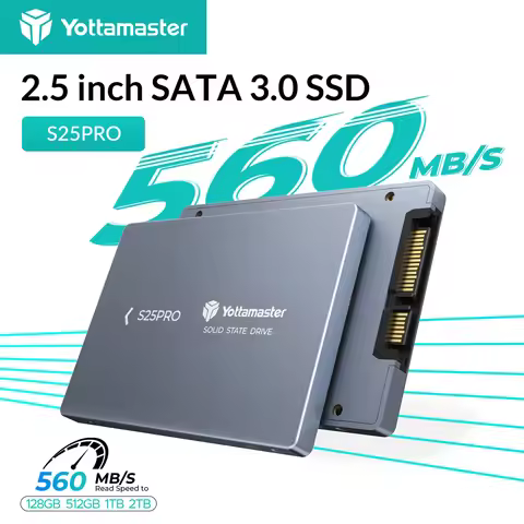 Yottamaster S25PRO 2.5'' SATA 3.0 Harddisk SSD 2TB 1TB High Capacity Internal Solid State Hard Drive