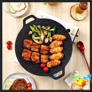 Cast iron pan SIZE 34 - Stone baking pan non-stick pan size 34 cm Korean non-stick stone pan chao da