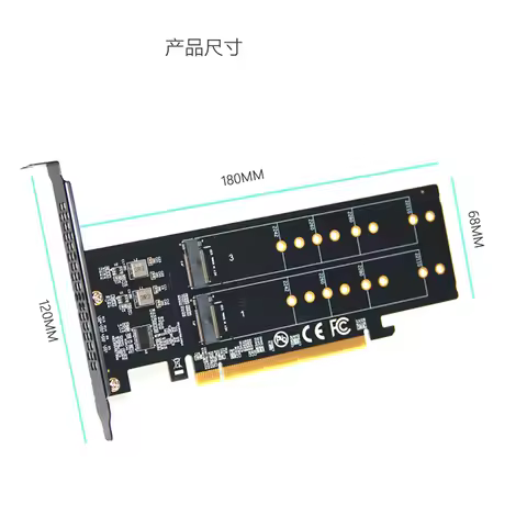PCIe 4.0 x16 to 4x M.2 NVMe Expansion Card for 2230 2242 2260 2280 SSD Supported Windows 7, 8, 10, 1