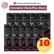 [MADE IN KOREA] LG AirWasher Black / AirWasher Plus Black Mask KF94 4-ply 10pcs