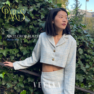 VETAKA Call me Paris "Crop Blazer" (สูทสั้น ทรงครอป ผ้าทวิต)