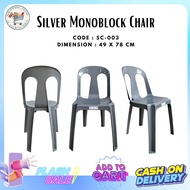 [ NEW ITEM ] 2PCS SILVER MONOBLOCK CHAIR / DINING CHAIR / PLASTIC CHAIR #DININGCHAIR #UPUAN