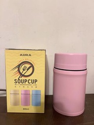 AURA 不鏽鋼馬卡龍食物罐附湯匙