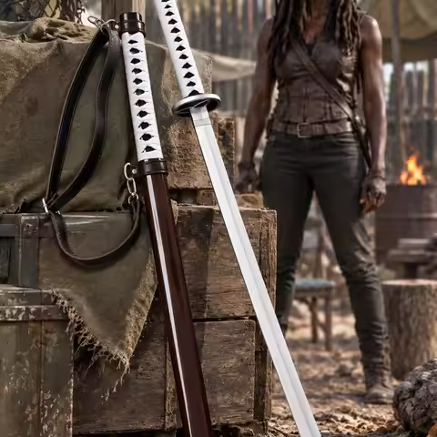 Michonne Sword Katana Plastic Walking Dead Cosplay Prop Real Size Japanese Katana Costume Display Co
