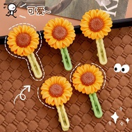 Cute flower hair clip Sunflower clip Fringe side clip Hair accessories gift