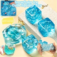 Snowflake Ice Cube Squishy Toy Slow Rising Sensory Fidget Stress Ball for Anxiety Relief Adult Kids 