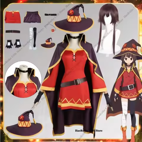 Megumin Cosplay Costume Women Sorceress Dress Hat KonoSuba God's Blessing on This Wonderful World Co