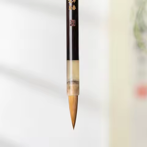 Professional Small Regular Script Huzhou Brush Running Script Calligraphy Writing Brush Weasel Hair 