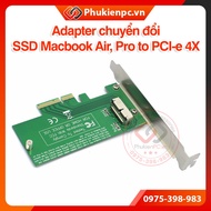 Macbook to PCI-E 4X SSD conversion Adapter. Can install Macbook Air SSD, Pro A1465 A1466 A1398 A1502