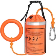 NTR Water Rescue Throw Bag with 70/98 Feet of Rope in 3/10 Inch Tensile Strength Rated to 1844lbs, T