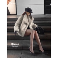 (READY NOW) GRANDY - Blance Winter Fur Coat Women's Winter Coat Outerwear Autumn Winter Coat Woman