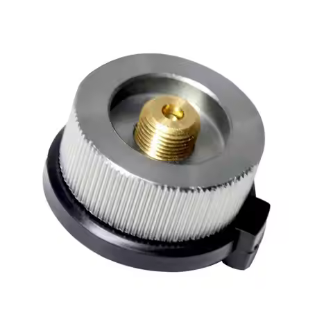 R6FE Camp Stove Adapter Gas Canister Converter Works With Various Gas Canisters