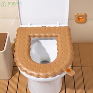 MAYWI Toilet Seat Cover, Aromatherapy with Handle Closestool Mat Seat , Practical Thicken Washable EVA Toilet Lid Pad Bidet Cover Bathroom