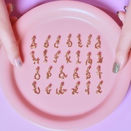 YVIS Scribble Initial Gold (Stainless Steel) (เฉพาะจี้) ใช้กับสร้อยคอและข้อมือ Scripts Line เท่านั้น