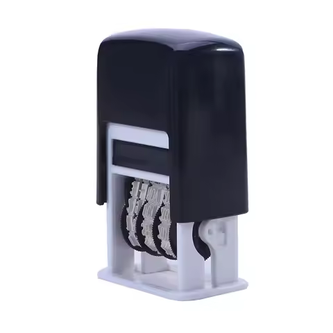 DIY Handle Account Date Stamp H-4mm Universal Adjustable Date Wheel Stamp OfficeDIY Handle Account D