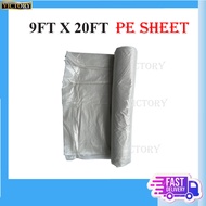 (9ft x 20ft) PE Sheet | Multipurpose Plastic Sheet | Plastik Alas /Paint plastic Sheet