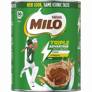 Milo Malt, Triple Advantage Milo & Milk, Drinking Chocolate Powder Hot or Cold 1.5kg (Australia)