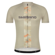 Shimano Cycling Jersey Logo Short Sleeve Jersey Beige S (European Size) Height: 167-173 cm